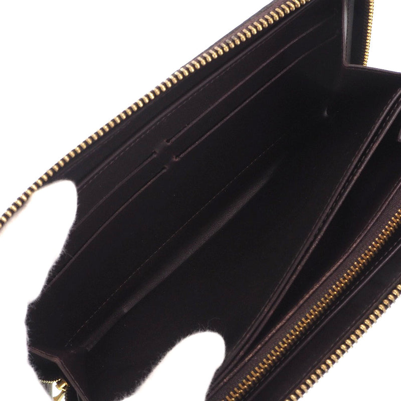 [Louis Vuitton] Louis Vuitton Zippy Wallet M91536 Monogram Verni Aramant 와인 Red Ca0130 조각 된 숙녀 숙녀 숙녀 지갑