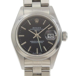 [ROLEX] Rolex Oyster Purpetur 79160 Stainless steel automatic winding Ladies Black Dial Watch A-Rank