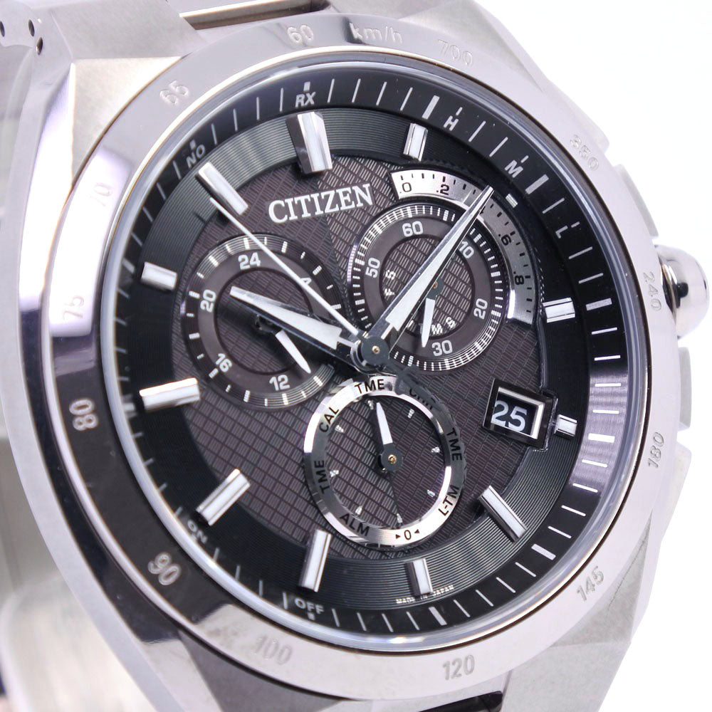 CITIZEN】シチズン アテッサ エコドライブ E610-T018505 AT3010-55E 腕時計 チタン ソーラー電波時計 クロノ –  KYOTO NISHIKINO