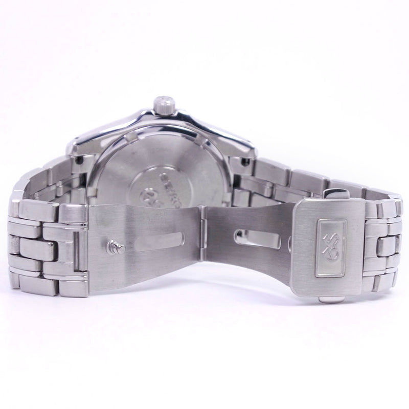 【SEIKO】セイコー
 グランドセイコー 8J56-8000 腕時計
 ステンレススチール クオーツ アナログ表示 メンズ 黒文字盤 腕時計