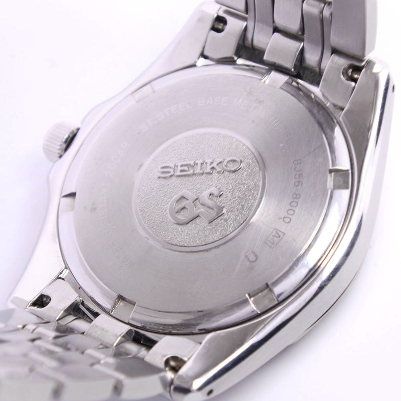 [SEIKO] SEIKO GRAND SEIKO 8J56-8000 시계 스테인레스 스틸 쿼츠 아날로그 디스플레이 남성 블랙 다이얼 시계
