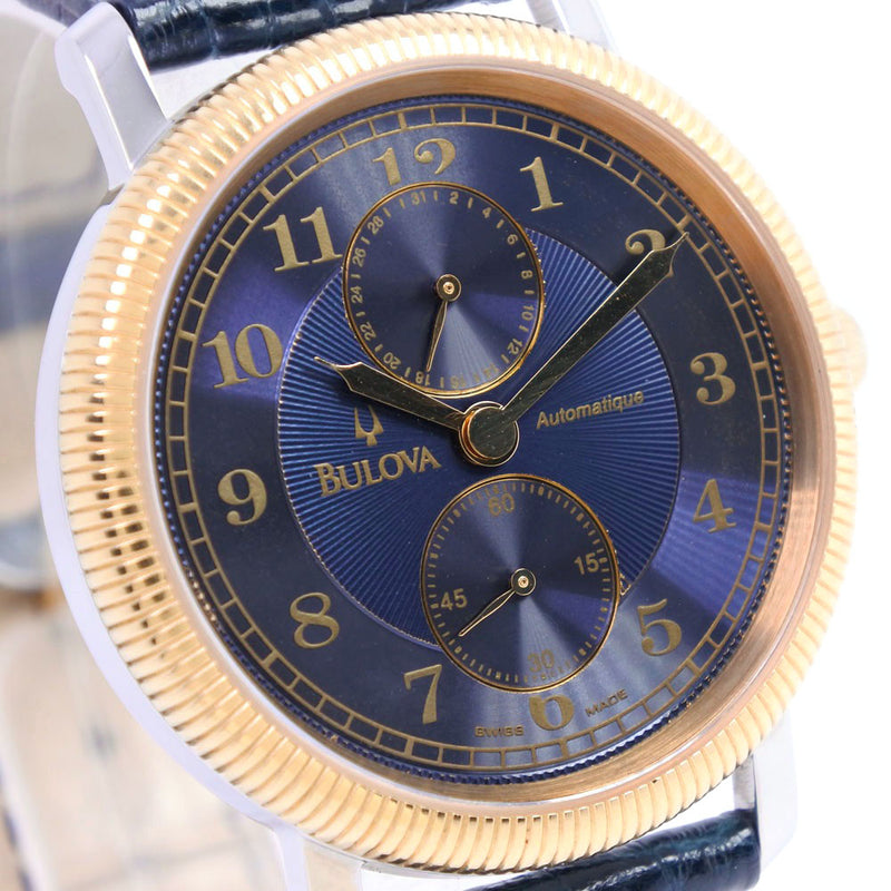 [Bulova] Broova Cal.2836/2/4 1.390.4.0.30 Watch Gold Plating X 스테인리스 스틸 자동 권선 남성 블루 다이얼 시계 순위