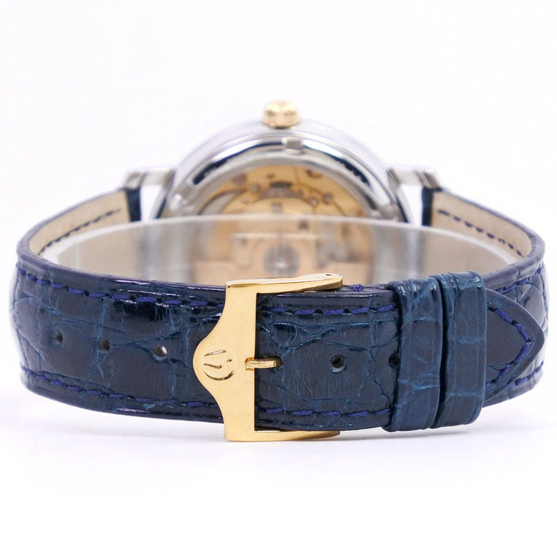 [BULOVA] Broova Cal.2836/2/4 1.390.4.0.30 Watch Gold plating x stainless steel automatic winding men's blue dial watch A rank
