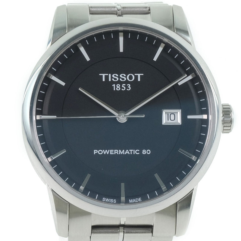 【TISSOT】ティソ
 パワーマティック80 T086.407.11.051.00 腕時計
 ステンレススチール 自動巻き メンズ 黒文字盤 腕時計
A-ランク