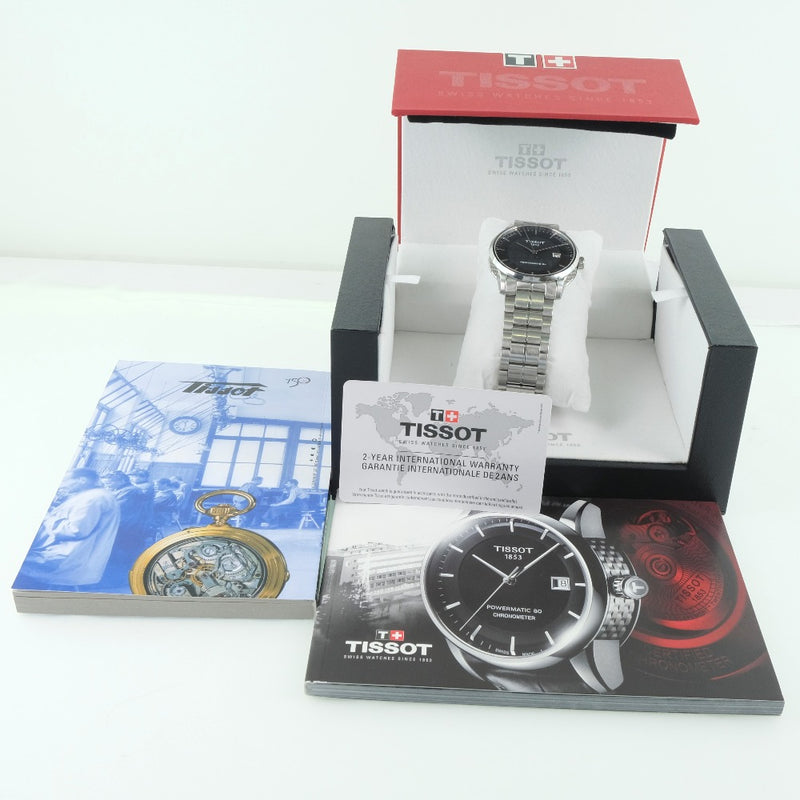 【TISSOT】ティソ
 パワーマティック80 T086.407.11.051.00 腕時計
 ステンレススチール 自動巻き メンズ 黒文字盤 腕時計
A-ランク