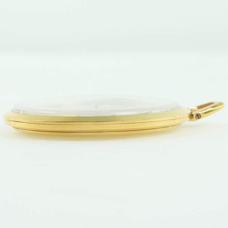 [OMEGA] Omega Devil/Devil Pocket Watch Gold Plated Gold Hand -rolled Ladies Silver Dial Pocket Clock