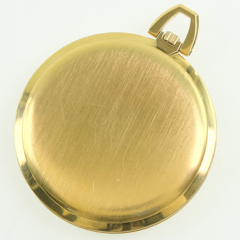 【OMEGA】オメガ
 デビル/デヴィル 懐中時計
 金メッキ ゴールド 手巻き レディース シルバー文字盤 懐中時計