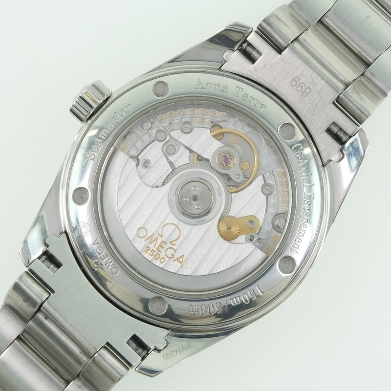 【OMEGA】オメガ
 シーマスター アクアテラ 2504.30 腕時計
 ステンレススチール 自動巻き メンズ シルバー文字盤 腕時計
