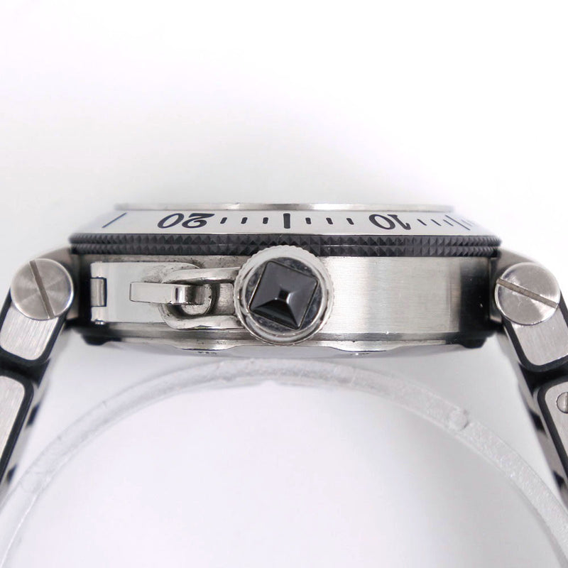 [Cartier] Cartier Pasha Taimer W3140003 Watch Stainless Steel x Rubber Black Quartz Analog Ladies Black Dial Watch