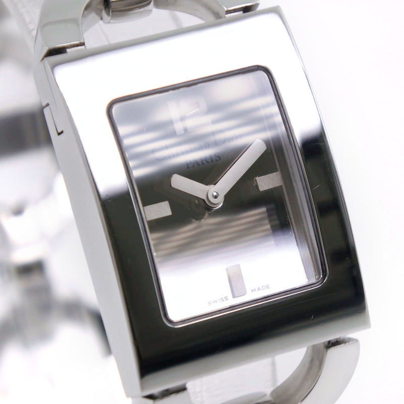 [DIOR] Christian Dior Maris D78-109 Watch Stainless Steel Quartz Analog Display Ladies Silver Dial Watch A-Rank