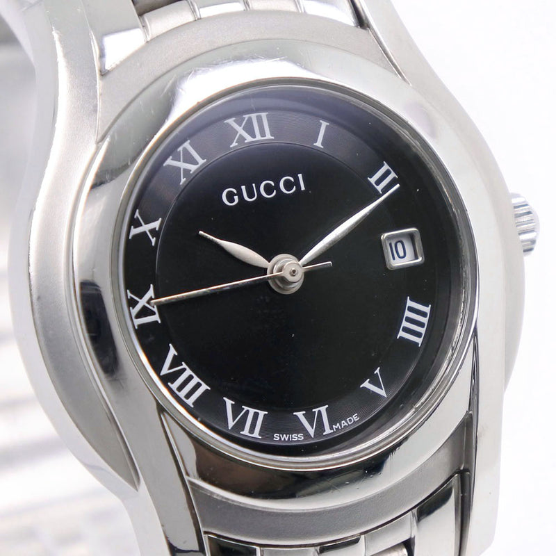 [Gucci] Gucci 5500L手表不锈钢石英女士黑色表盘