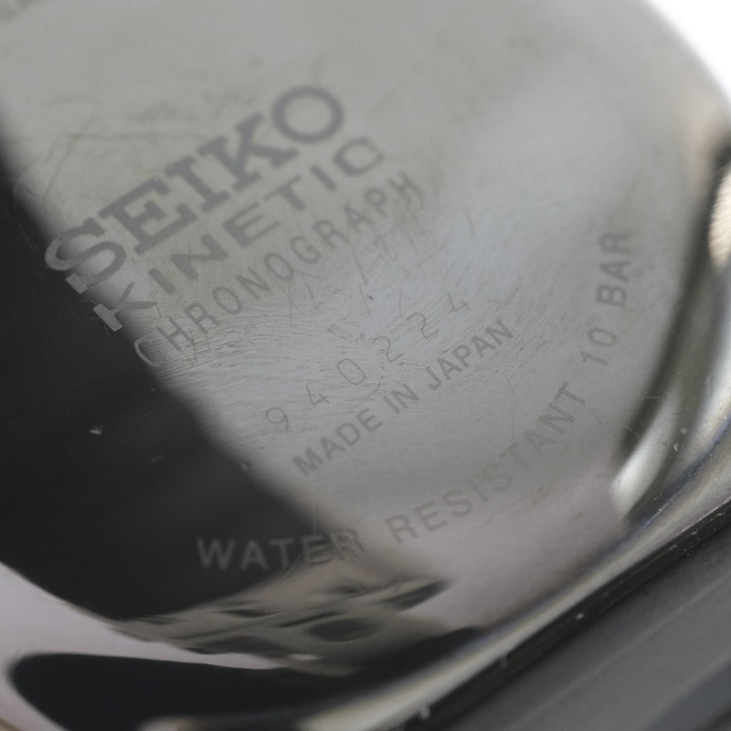 [Seiko] Seiko 9T82-0A30观看不锈钢X橡胶自动Quartz Chronograph Men's Gray Dial手表