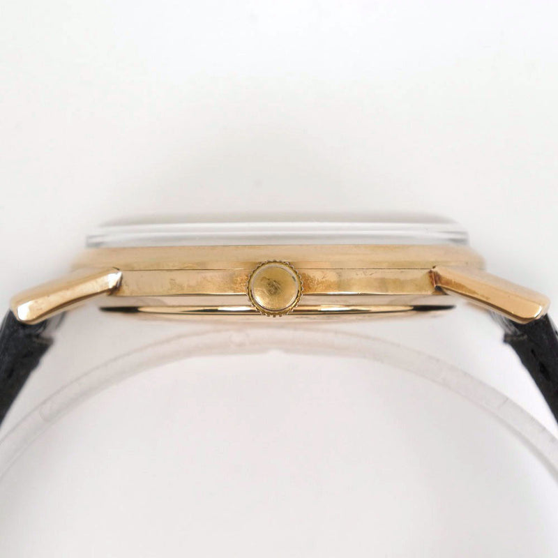 【SEIKO】セイコー
 ロードマーベル 23石 15027 腕時計
 K18イエローゴールド×レザー 手巻き アナログ表示 メンズ シルバー文字盤 腕時計
