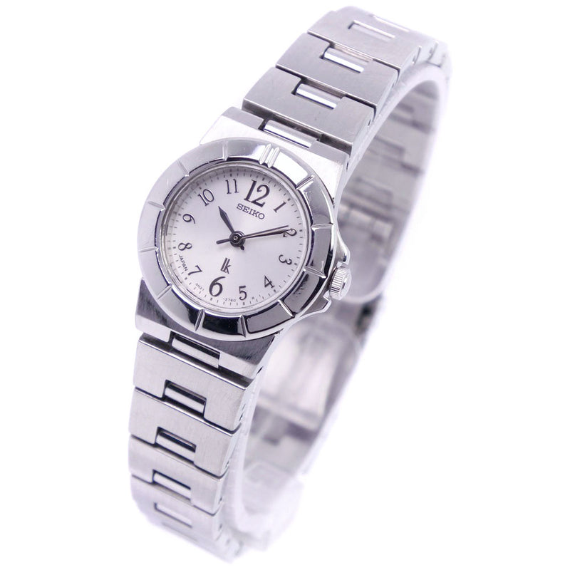 [SEIKO] Seiko Rukia 4N21-1130 Watch Stainless Steel Silver Quartz Analog Ladies Silver Dial Watch
