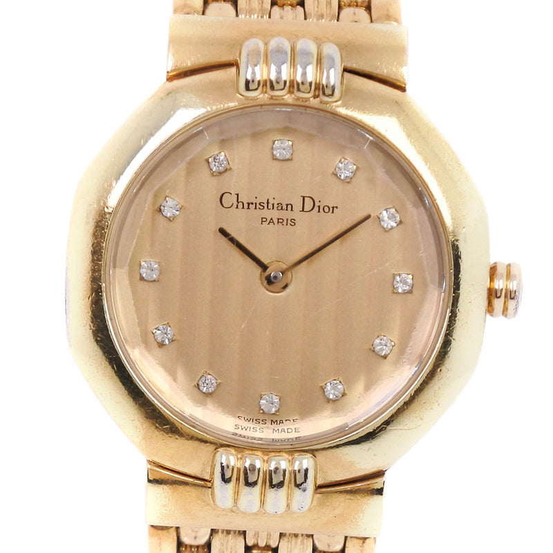 A095000401666【希少】 Christian Dior DC 文字盤 オクタゴン 腕時計 コンビ