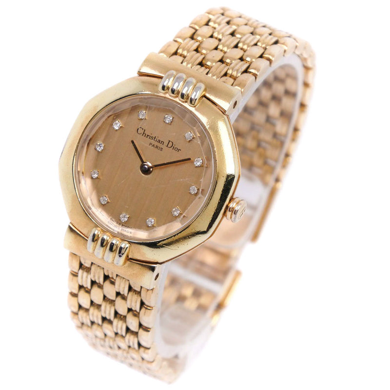 オレオール QZ 石付 オクタゴン ゴールド文字盤 レディース腕時計Tanaの出品商品