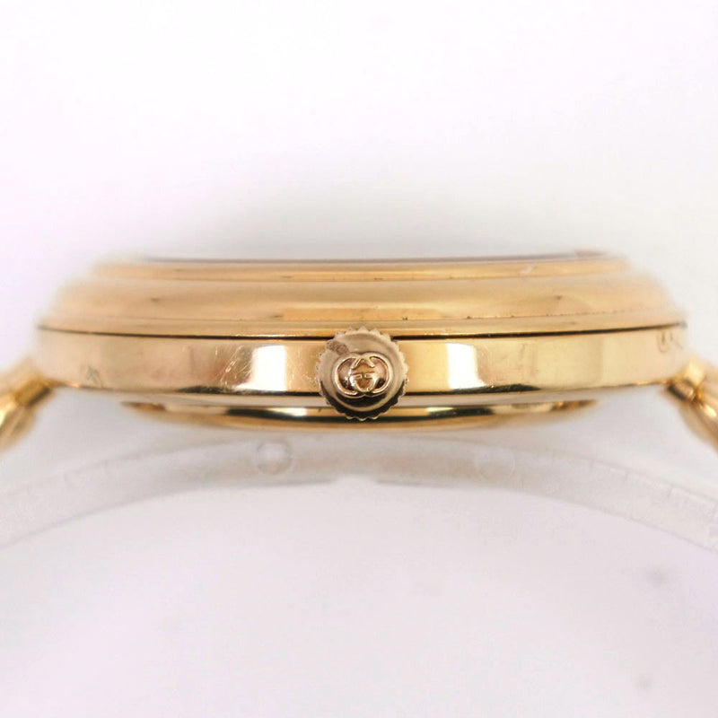 [Gucci] Gucci Change Besel 11/12 Reloj Gold Plating Gold Quartz Display analógico Damas Dial de marcación blanca Dial
