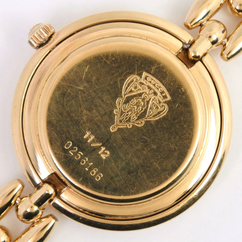 [Gucci] Gucci Change Besel 11/12 Reloj Gold Plating Gold Quartz Display analógico Damas Dial de marcación blanca Dial