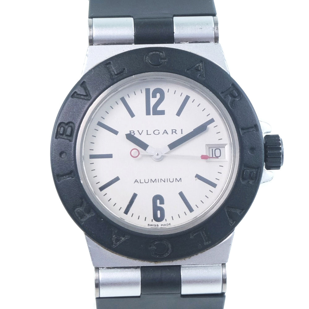 BVLGARI】ブルガリ アルミニウム AL32TA 腕時計 アルミ×ラバー 黒 ...