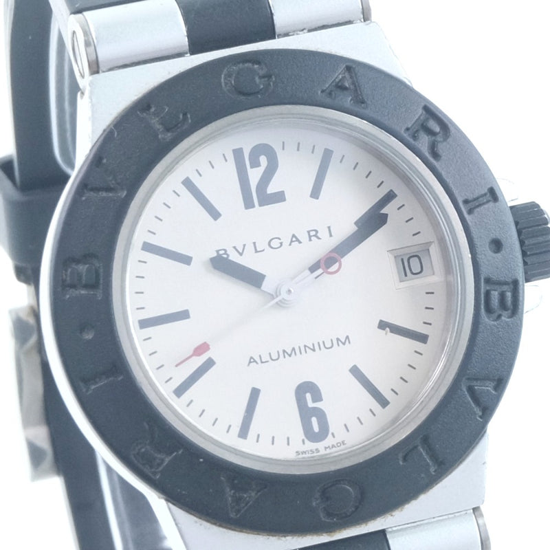BVLGARI】ブルガリ アルミニウム AL32TA 腕時計 アルミ×ラバー 黒