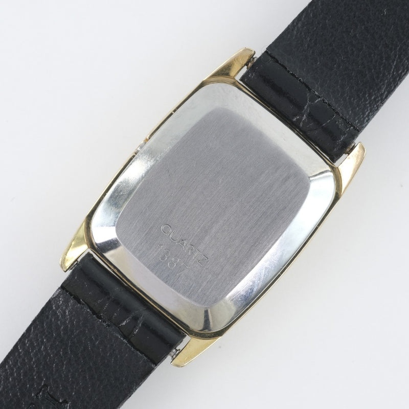 【OMEGA】オメガ
 デビル/デヴィル 腕時計
 金メッキ×レザー ゴールド クオーツ レディース ゴールド文字盤 腕時計