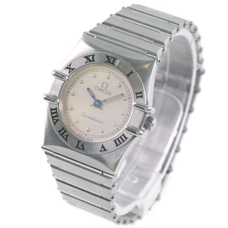 【OMEGA】オメガ
 コンステレーション ミニ 腕時計
 ステンレススチール シルバー クオーツ レディース シルバー文字盤 腕時計