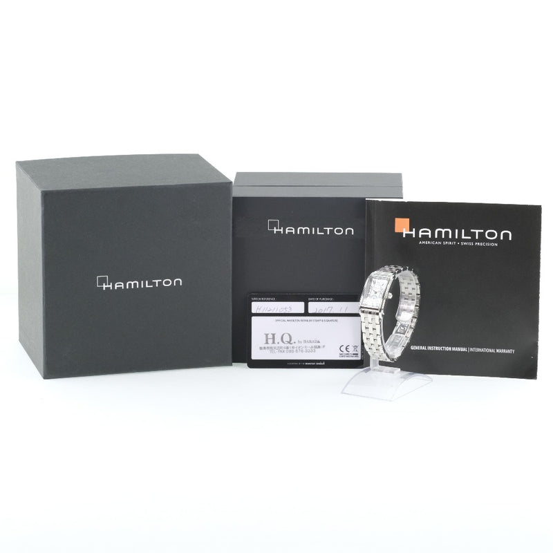 [HAMILTON] Hamilton American Classic H1112110 Watch Stainless Steel H1112110 Stamp Quartz Ladies Silver Dial Watch A-Rank