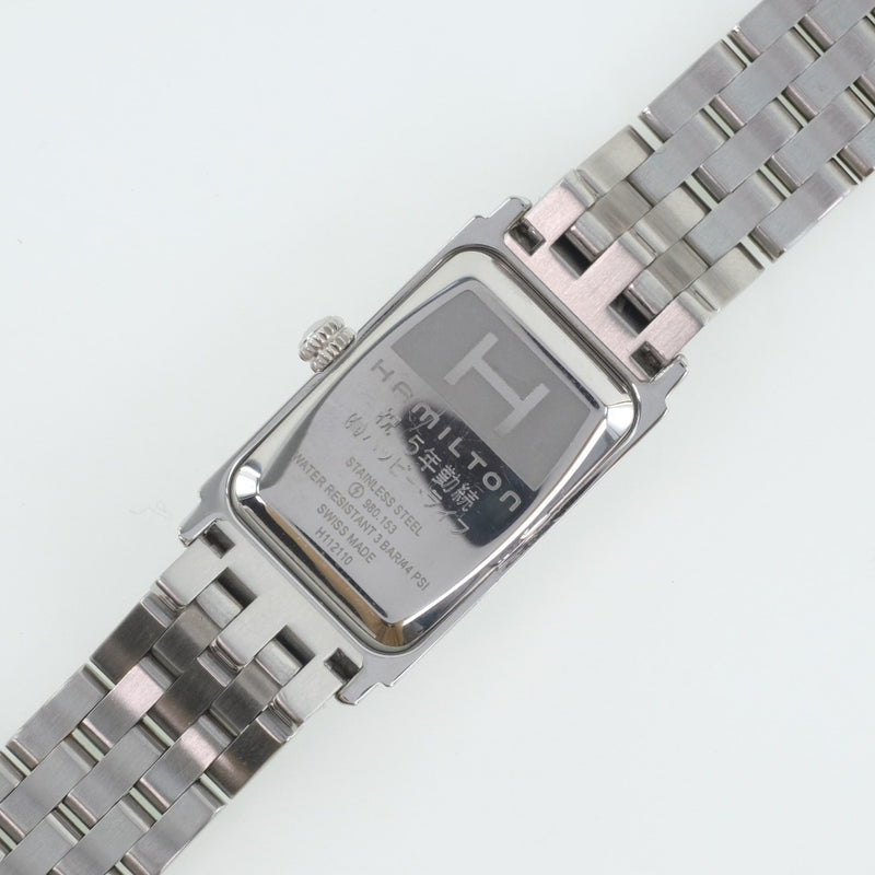 【HAMILTON】ハミルトン
 アメリカンクラシック　 H112110 腕時計
 ステンレススチール H112110刻印 クオーツ レディース シルバー文字盤 腕時計
A-ランク