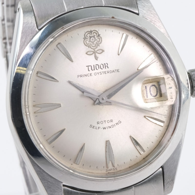 【TUDOR】チュードル
 プリンスオイスターデイト デカバラ 7966 腕時計
 ステンレススチール 自動巻き レディース シルバー文字盤 腕時計