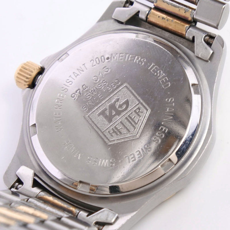 【TAG HEUER】タグホイヤー
 プロフェッショナル 2000 974.013 腕時計
 ステンレススチール シルバー/ゴールド クオーツ アナログ表示 ボーイズ クリーム文字盤 腕時計