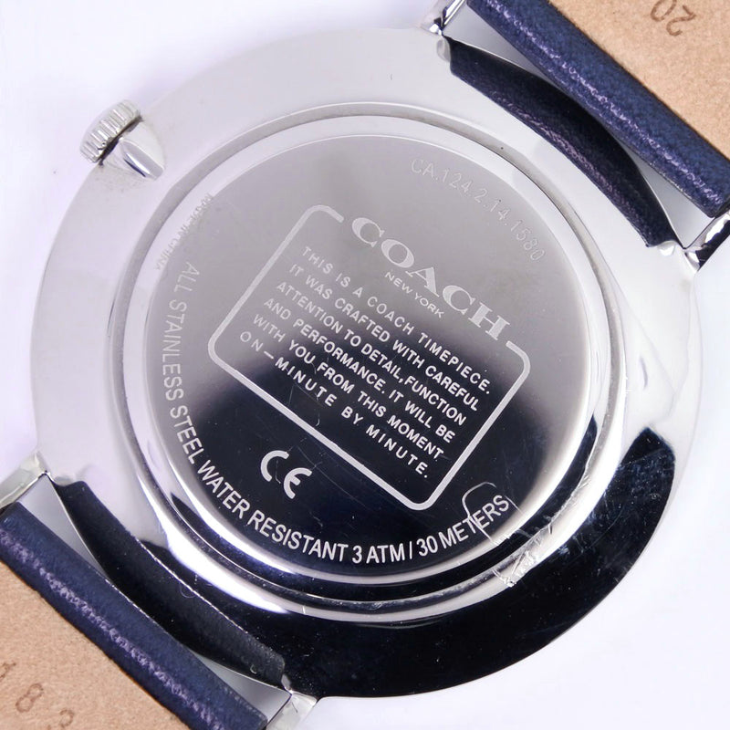 Coach] Coach Ca.124.2.14.1580 Watch Stainless steel x leather 