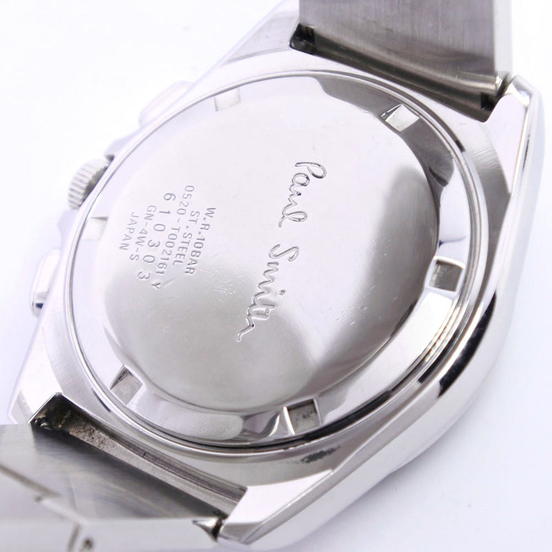 【Paul Smith】ポールスミスコレクション
 0520-T002161 腕時計
 ステンレススチール シルバー クオーツ クロノグラフ メンズ 黒文字盤 腕時計