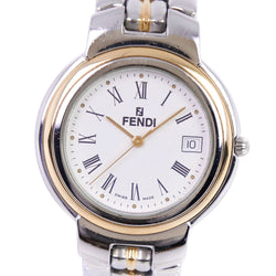【FENDI】フェンディ
 980G 腕時計
 ステンレススチール シルバー クオーツ アナログ表示 メンズ 白文字盤 腕時計
B-ランク