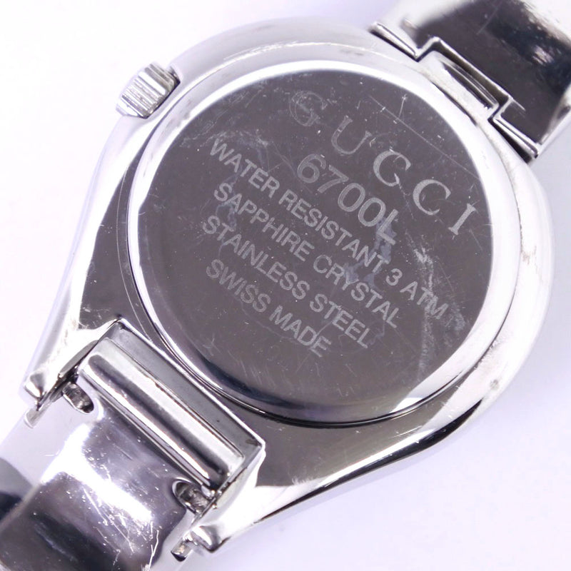 【GUCCI】グッチ
 6700L 腕時計
 ステンレススチール シルバー クオーツ アナログ表示 レディース シルバー文字盤 腕時計
A-ランク