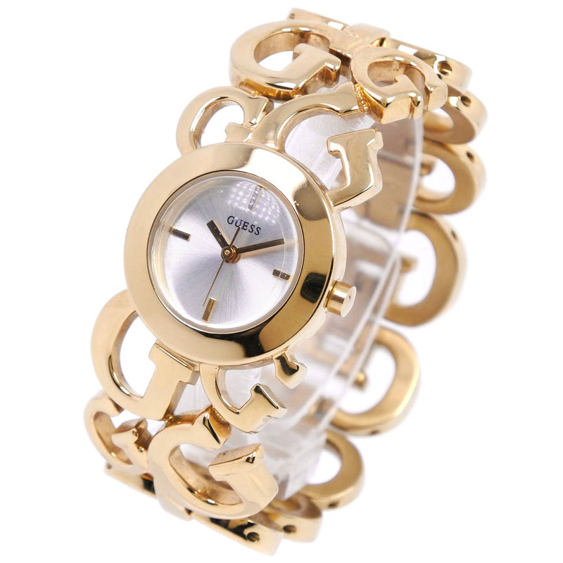 【Guess】ゲス
 腕時計
 ステンレススチール ゴールド クオーツ アナログ表示 レディース シルバー文字盤 腕時計
A-ランク