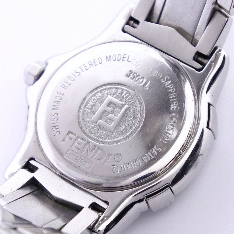 [Fendi] Fendi Oloroji 3500L手表不锈钢石英模拟显示女士海军表盘