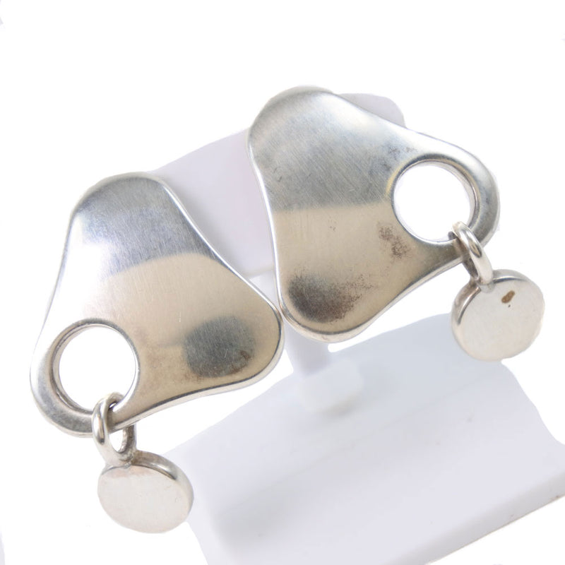 [GEORG JENSEN] Georgen Gensen Earring Silver 925 463A engraved Ladies Earrings A-Rank