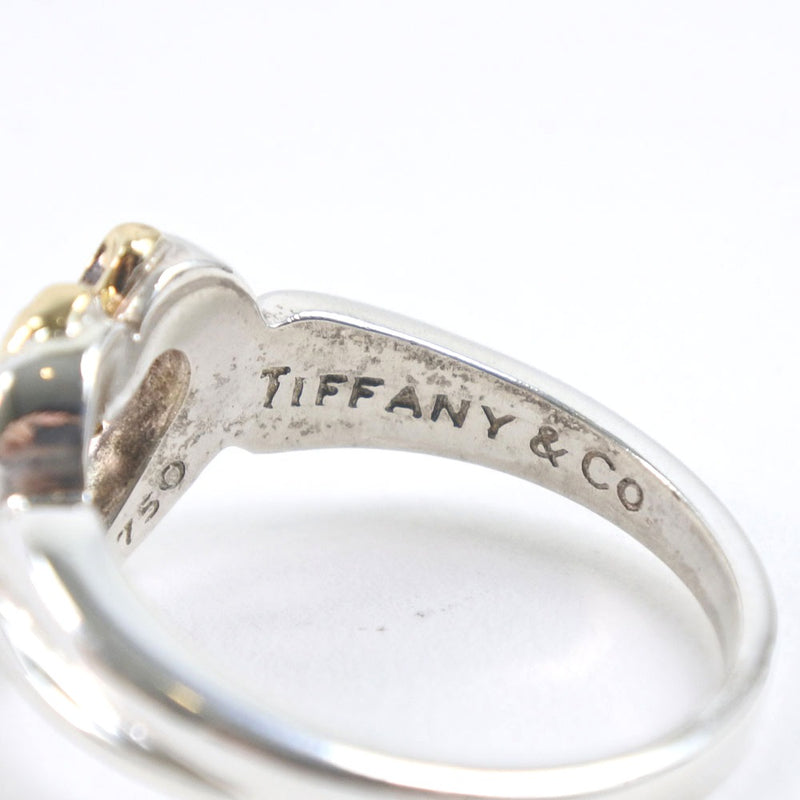 【TIFFANY&Co.】ティファニー ハート リボン ヴィンテージ シルバー925×K18ゴールド 7.5号 レディース リング・指輪