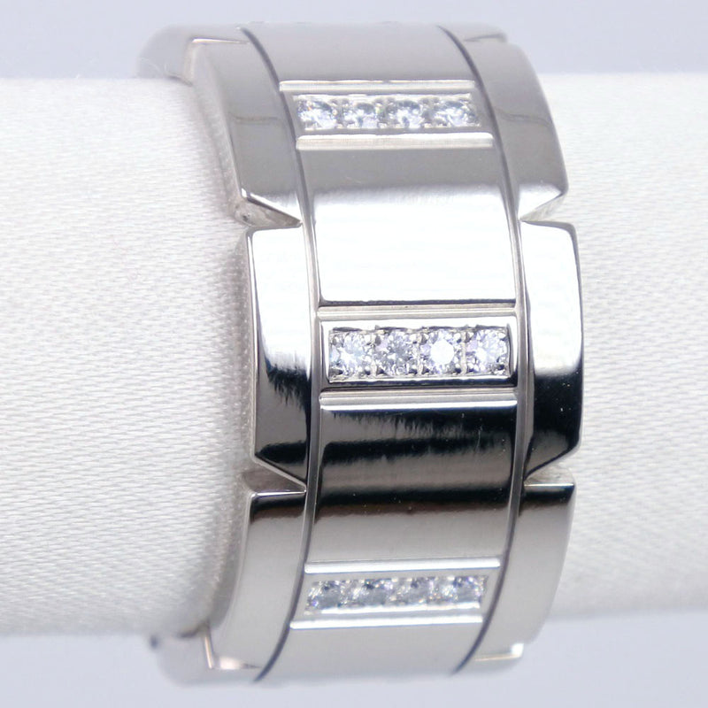 [Cartier] Cartier Tank Franchae LM Ring / Ring K18 White Gold x Diamond No. 17 Men's Ring / Ring A Rank