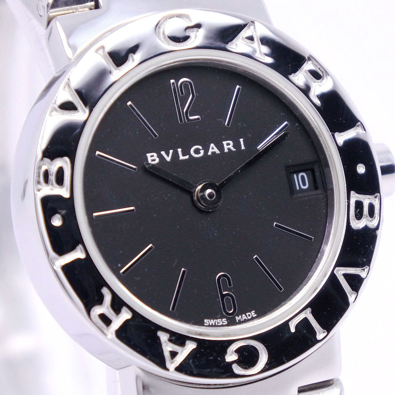 【BVLGARI】ブルガリ
 ブルガリブルガリ BB23SS 腕時計
 ステンレススチール クオーツ アナログ表示 ユニセックス 黒文字盤 腕時計
Aランク