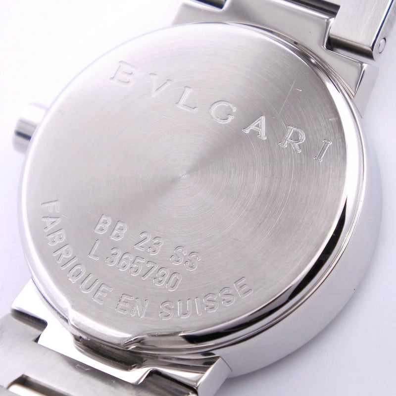 【BVLGARI】ブルガリ
 ブルガリブルガリ 12Pダイヤ BB23SS 腕時計
 ステンレススチール クオーツ アナログ表示 ユニセックス 黒文字盤 腕時計
Aランク