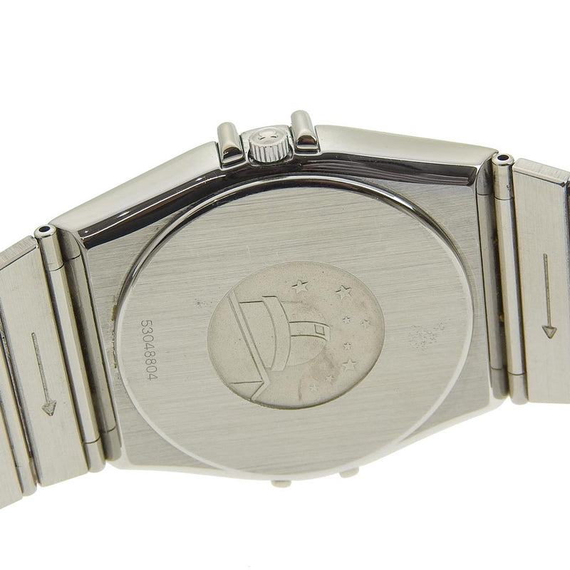 [OMEGA] OMEGA Constellation de acero inoxidable cuarzo de plata analógico damas dial negro dial