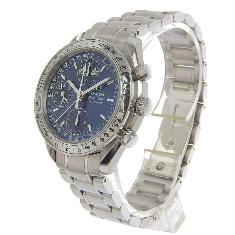 [OMEGA] Omega Speed ​​Master Day Date 3523.80.00 Stainless steel automatic winding chronograph men's navy dial watches