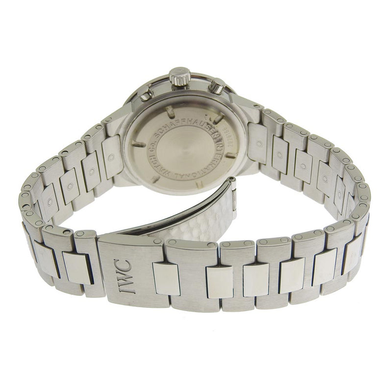 [IWC] Compañía de relojes internacionales Shafhausen GST IW372702 Carronógrafo de cuarzo de plata de acero de acero inoxidable Hombres de marcación negra A-Rank A-Rank