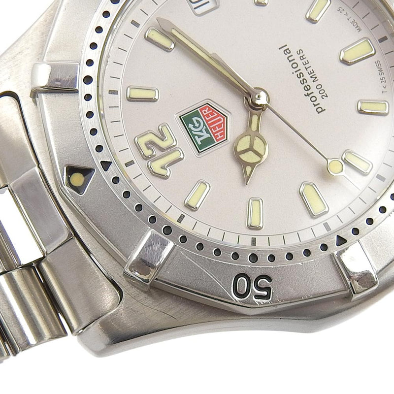 【TAG HEUER】タグホイヤー
 プロフェッショナル200 WK1112 ステンレススチール クオーツ アナログ表示 メンズ シルバー文字盤 腕時計