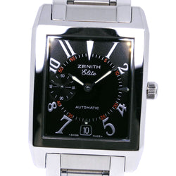 [Zenith] Zenith Port Royal Elite 02.0250.684 Automático de acero inoxidable Reloj de dial dial negro A-Rank