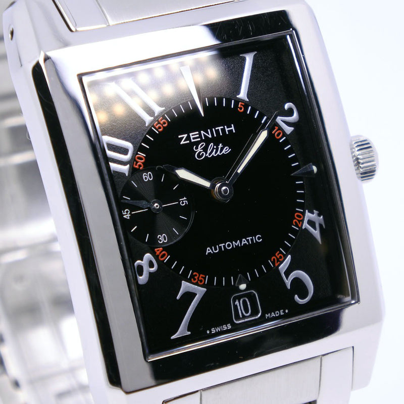 [Zenith] Zenith Port Royal Elite 02.0250.684 Automático de acero inoxidable Reloj de dial dial negro A-Rank