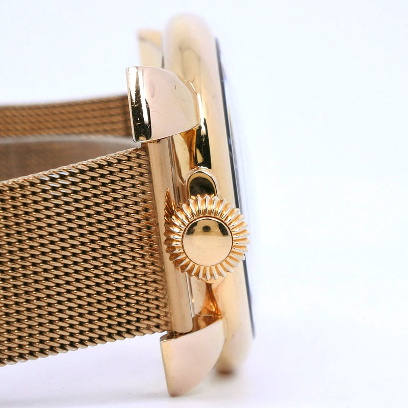 [GAGA MILANO] Gaga Milan Manuare 46 5081.2 Gold plating x Steel Quartz Analog L display Men's Silver Dial Watch A-Rank
