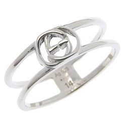 GUCCI] Gucci Interlocking G Silver 925 13.5 Ladies Ring / Ring A+