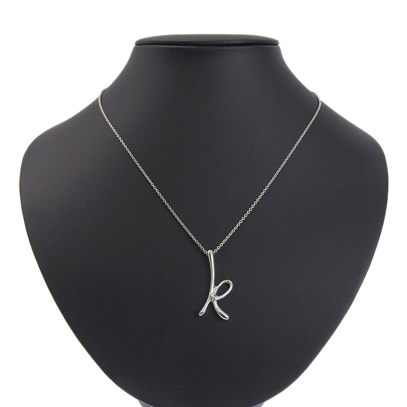 TIFFANY Alphabet Letter k Necklace Silver 925 Initial Pendant Wituout Box |  eBay